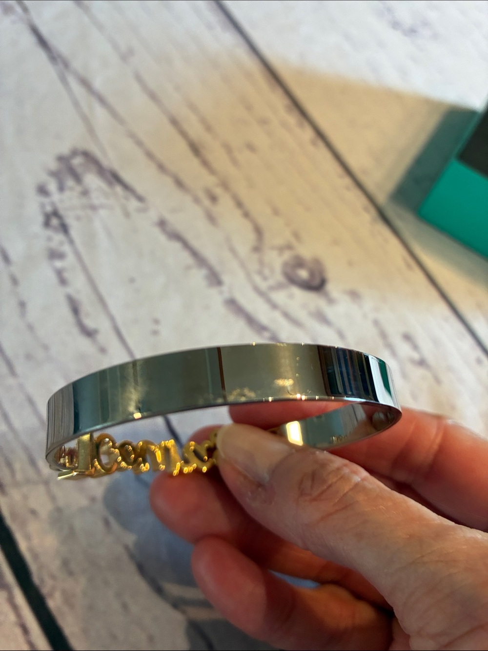 🎉NEW LISTING!🎉Rustic Cuff 'courage' Script Bracelet - Picture 10 of 10